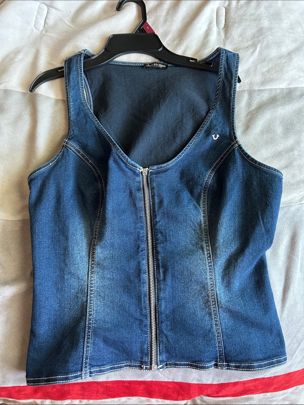 True Religion Denim Zip Tank